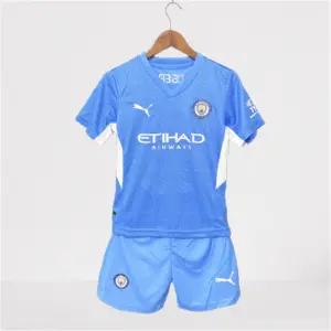 Manchester City 21-22 Kids Home Kit