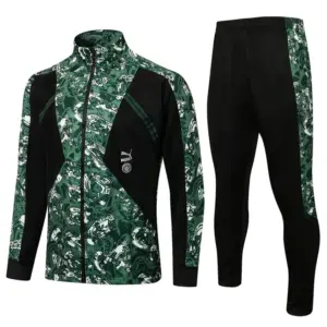 Manchester City 21-22 Black & Green Tracksuit