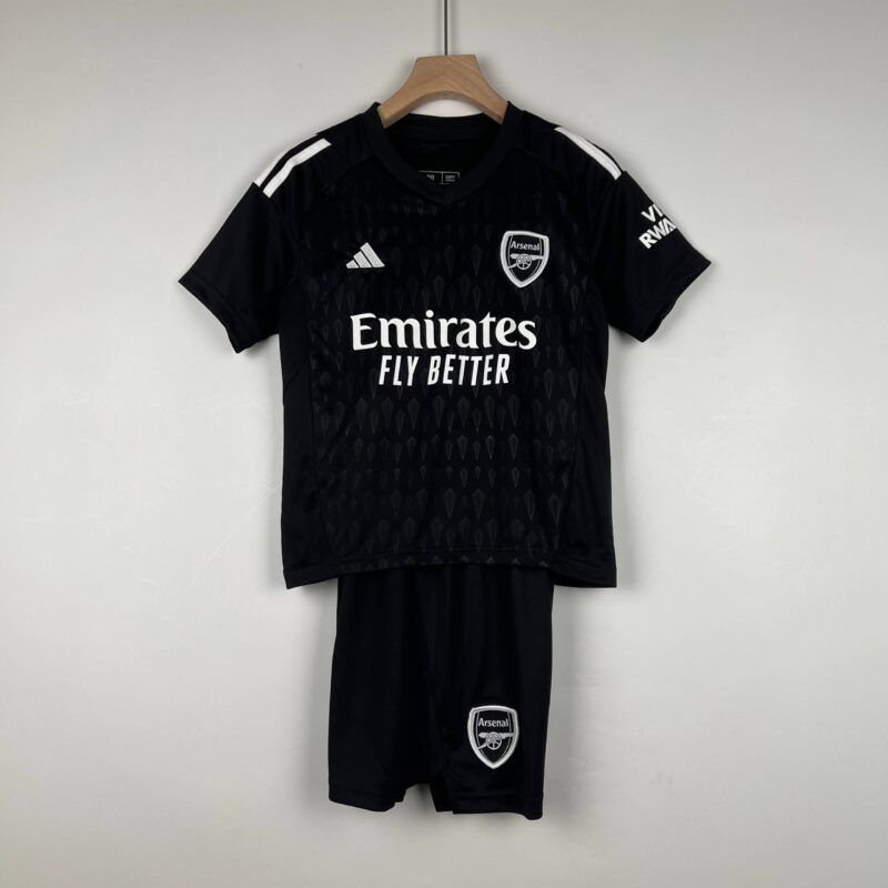 23/24 Arsenal Goalkeeper Black Special Edition Kids Kit