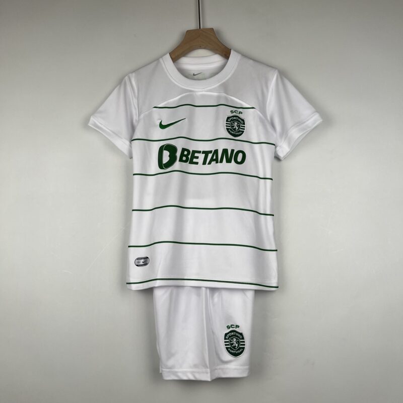 23/24 Sporting Lisbon Away white Special Edition Kids Jersey
