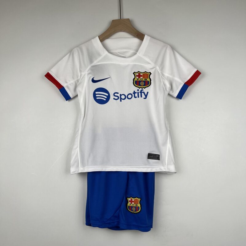 Barcelona white 23/24 Special Edition Kids Jersey